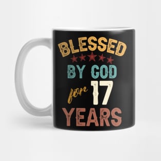 blessed by god for 17 years Mug